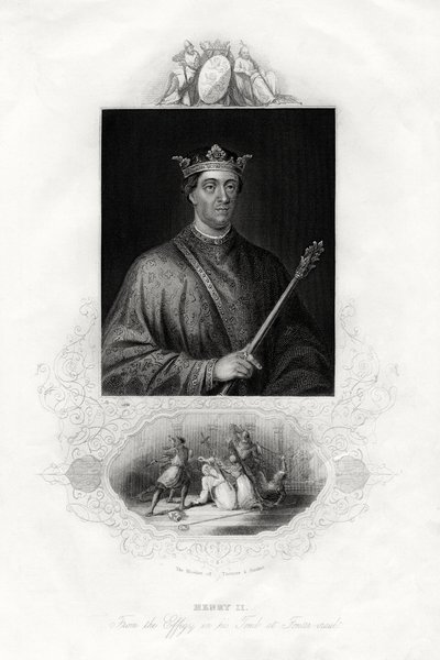 Henrik II, kung av England, 1860 av Unbekannt