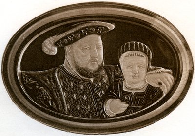 Henrik VIII och prins Edward, 1902 av Unbekannt