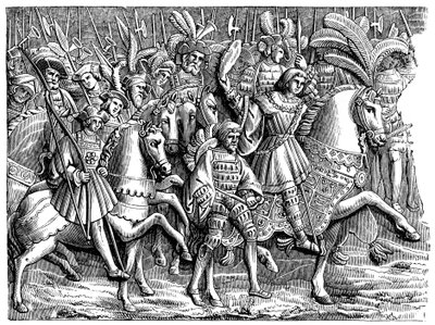 Henrik VIII i gulddukens fält, 1520, 1870 av Unbekannt