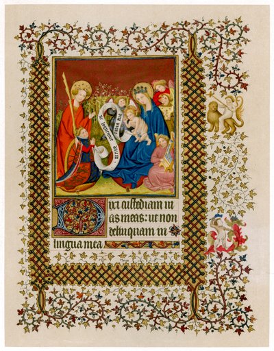 Henrik VI före jungfrun och barnet, c1420 av Unbekannt