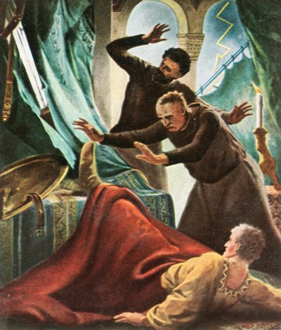 Henrik V träffas av blixten i det kejserliga huset i Goslar, 1936. av Unbekannt