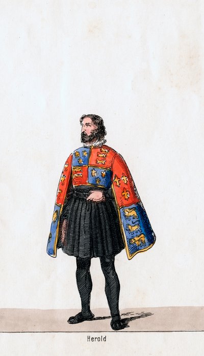 Herald, kostymdesign för Shakespeares pjäs, Henry VIII, 1800-talet av Unbekannt