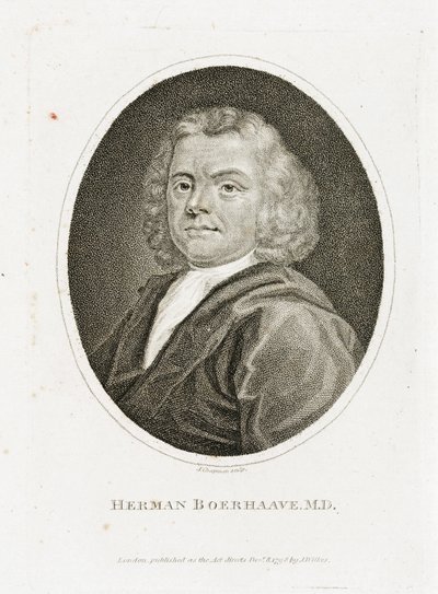 Herman Boerhaave, holländsk läkare, kemist och botaniker, tidigt 1700-tal av Unbekannt