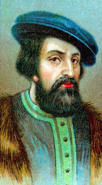 Hernan Cortes 1485-1547, spansk conquistador som erövrade Mexiko av Unbekannt