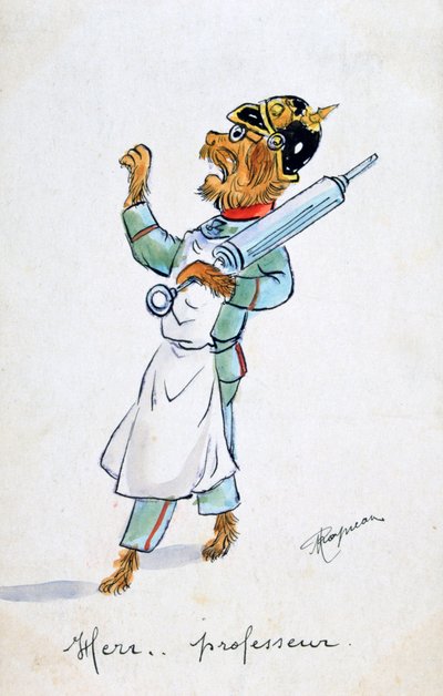 Herr professor, vintage franskt vykort, c1900 av Unbekannt