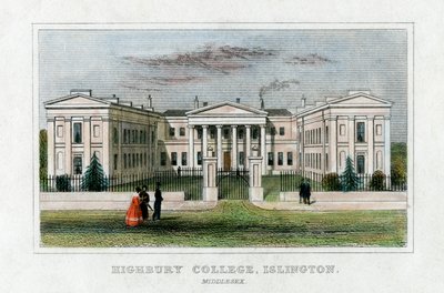 Highbury College, Islington, London, mitten av 1800-talet av Unbekannt