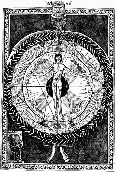 Hildegard av Bingen 1098-1179, tysk abbedissa och mystiker av Unbekannt