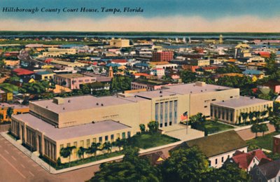 Hillsborough County Court House, Tampa, Florida, c1940-talet av Unbekannt