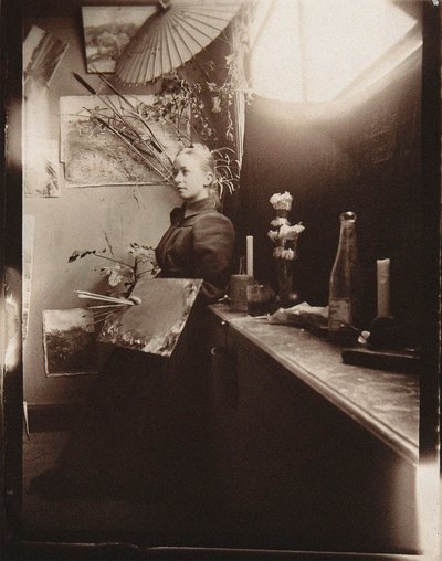 Hilma af Klint at the Kungliga Akademien in Stockholm, 1885. av Unbekannt