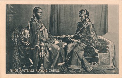 Hindu Nautches spelkort, c1910 av Unbekannt