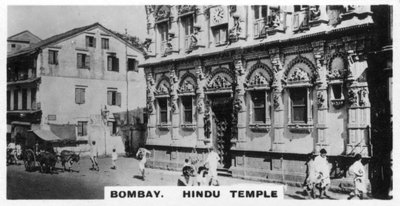 Hindu Temple, Bombay, Indien, c1925 av Unbekannt