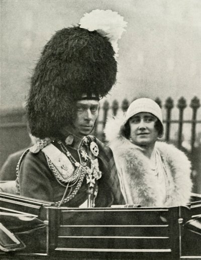 His Majesty in Highland Dress ankommer till St. Giles Cathedral, Edinburgh, 1929, 1937. av Unbekannt