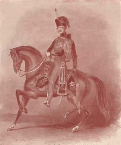Hans kungliga höghet prins Albert, överste av de 11:e husarerna, 1800-talet, 1909 av Unbekannt