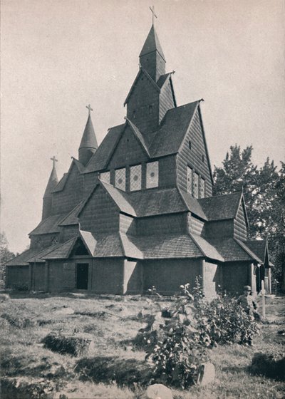 Hitterdals timmerkyrka, 1914. av Unbekannt