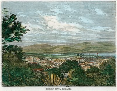 Hobart Town, Tasmanien, Australien, c1880 av Unbekannt