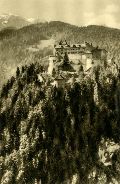 Hohenwerfen slott, Werfen, Österrike, c1935. av Unbekannt