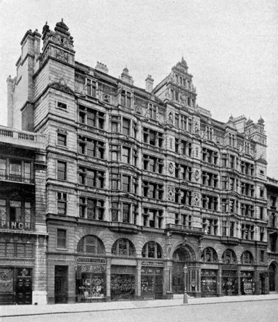 Holborn fronten av Birkbeck Bank, London, 1904 av Unbekannt
