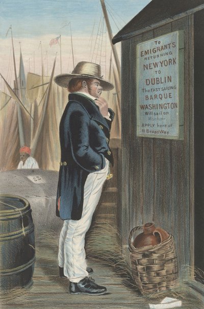 Homeward Bound New York, ca. 1860. av Unbekannt