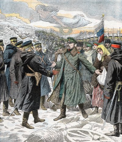 Honorable kapitulation, Port Arthur, rysk-japanska kriget, 1904-5 av Unbekannt