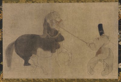 Häst och skötare, Momoyama-perioden, 1568-1615. av Unbekannt