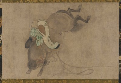 Häst och ryttare, Momoyama-perioden, 1568-1615. av Unbekannt