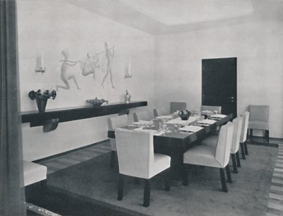 Hus i Bukarest av Rudolf Frankel - Matsalen, 1942 av Unbekannt