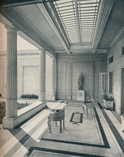 Hus i Grosvenor Road Westminster - The Stoa Looking West. G. och A. Gilbert Scott, arkitekter, av Unbekannt