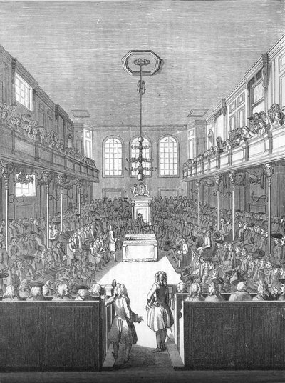 Underhuset på George II:s tid, 1845 av Unbekannt