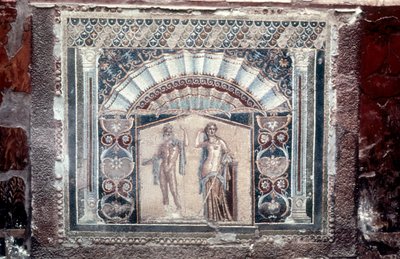 Neptunus hus och amfitritmosaik, romersk, Herculaneum, c69 av Unbekannt
