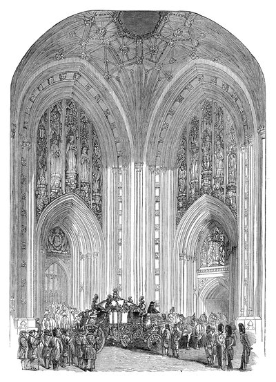 Houses of Parliament, Grand Entrance, Westminster, London, sent 1800-tal av Unbekannt
