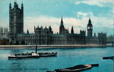 Houses of Westminster, London, 1907, c1900-1930 av Unbekannt