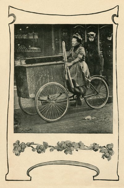 Hur bröd levereras i Paris, 1901. av Unbekannt