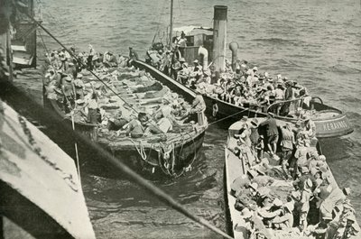 Hur de sårade fördes till sjukhusfartygen, 1919. av Unbekannt