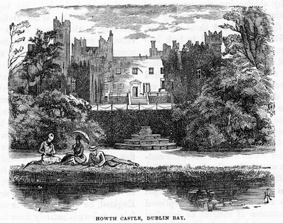 Howth Castle, Dublin Bay, 1800-talet av Unbekannt