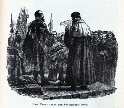 Hugh Capet avlägger Sovereigns Oath, 1882 av Unbekannt