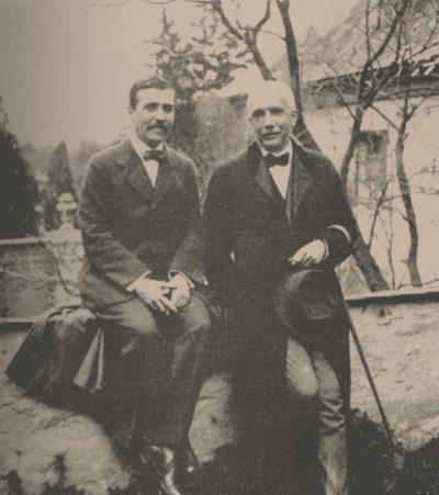 Hugo von Hofmannsthal 1874-1929 och Richard Strauss 1864-1949, 1912. av Unbekannt