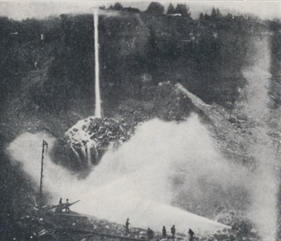 Hydraulisk gruvdrift, 1923. av Unbekannt