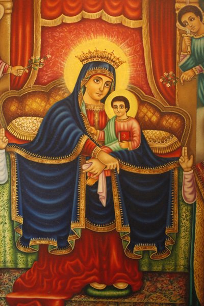 Ikon i Beta Maryam Mausoleum, Addis Abeba, Etiopien av Unbekannt