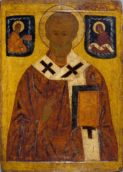 Ikon av St Nicholas, 1400-1500-talet 1401-1600 av Unbekannt