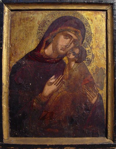 Ikon med jungfrun och barnet, ca. 1500. av Unbekannt