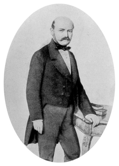 Ignaz Philip Semmelweis 1818-1865, ungersk obstetriker, 1800-talet av Unbekannt