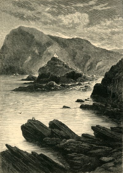 Ilfracombe - Utsikt från klipporna vid basen av Capstone, 1898. av Unbekannt