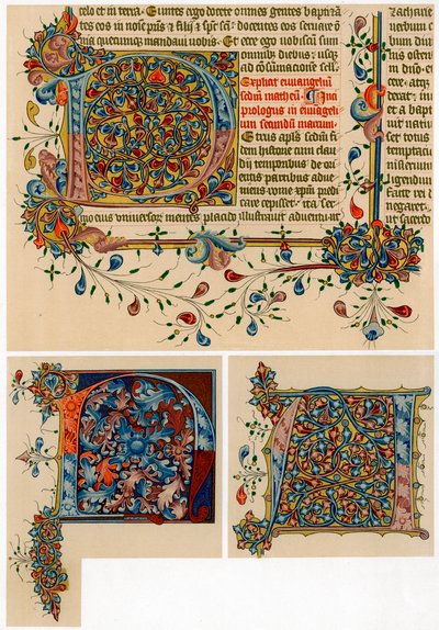 Upplysta initialbokstäver, 1405-1415 av Unbekannt