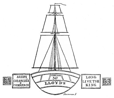 Illumination at Lloyds, 1809, 1928 av Unbekannt