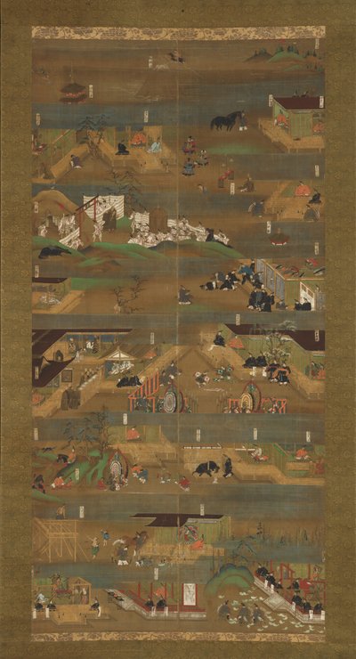 Illustrerad biografi om prins Shotoku Shotoku Taishi e-den, 1300-talet. av Unbekannt