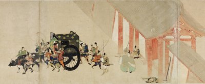 Illustrerad berättelse om Heiji-inbördeskriget Det kejserliga besöket i Rokuhara 2-rullen, 1200-talet av Unbekannt