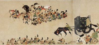 Illustrerad berättelse om Heiji-inbördeskriget Det kejserliga besöket i Rokuhara 4-rullen, 1200-talet av Unbekannt