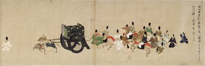Illustrerad berättelse om Heiji-inbördeskriget Det kejserliga besöket i Rokuhara 5-rullen, 1200-talet av Unbekannt