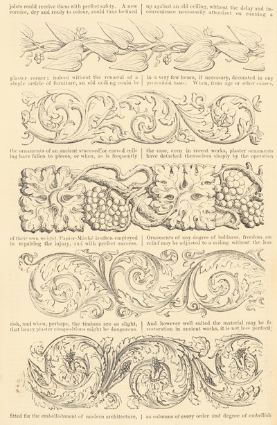 Illustrerad taxa för de förbättrade papper-maché bildramar, även, berikad Mou..., [omkring 1847]. av Unbekannt