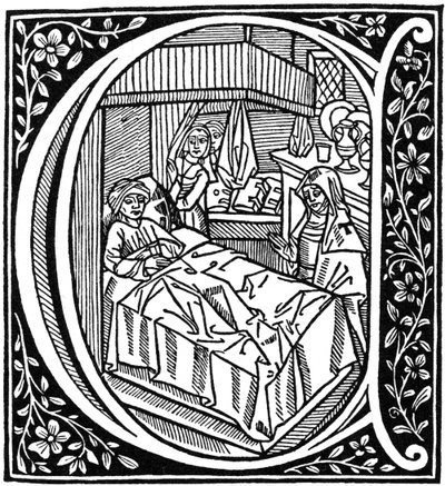 Illustration från Boethius, Filosofins tröst, 1498 1964 av Unbekannt